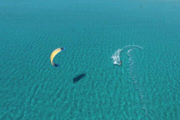 Kitesurfing in Limnos