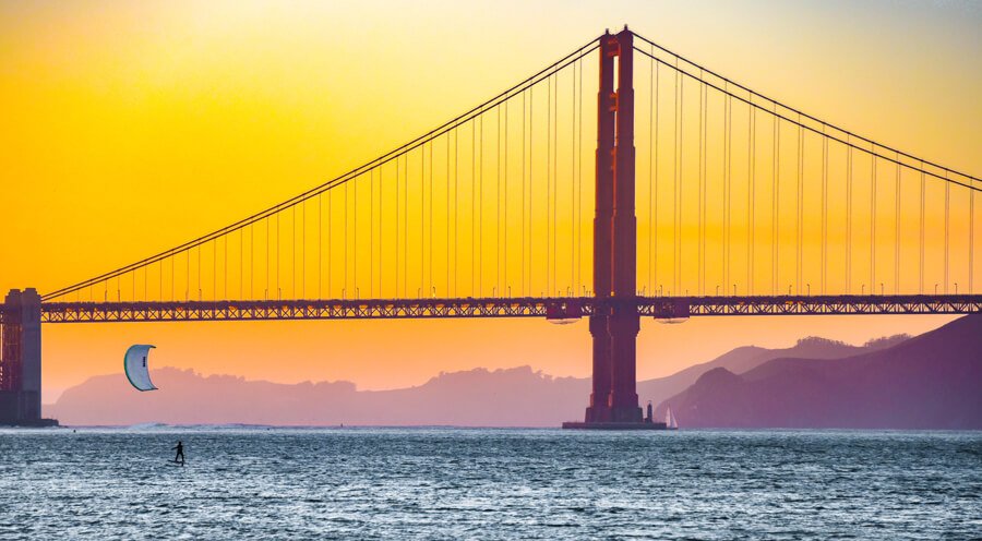 The kitesurf adventure of a lifetime: kite once under the Golden Gate Bridge in San Francisco