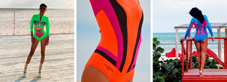 Stylish surf suit designs by Alooppa