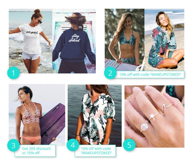 Gifts for kite girls, presents for surf girls, saltwater fashionistas and mermaids
