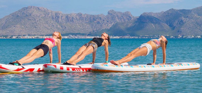 SUP Yoga Mallorca and Learn Kitesurfing
