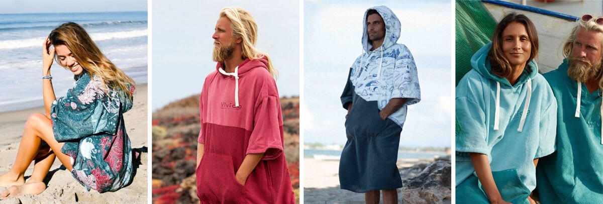 Geschenke Surfer Kitesurfer Poncho Handtuch